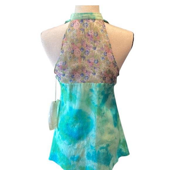 Aratta Watercolor Semisheer Lightweight Sleeveless Blouse Size XS NWT - Picture 6 of 15